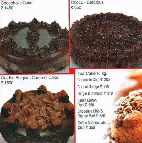 Menu at Celebrations Fine Confections, Mumbai, Shop 27 Tirupati