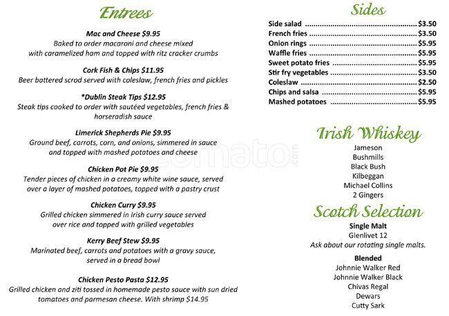 LIR menu