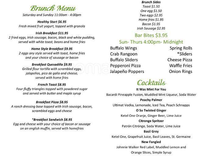 LIR menu