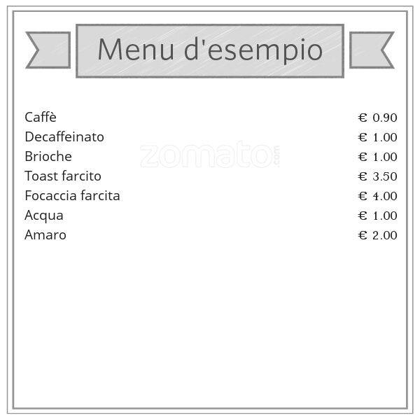 Menu di Lido Bar 