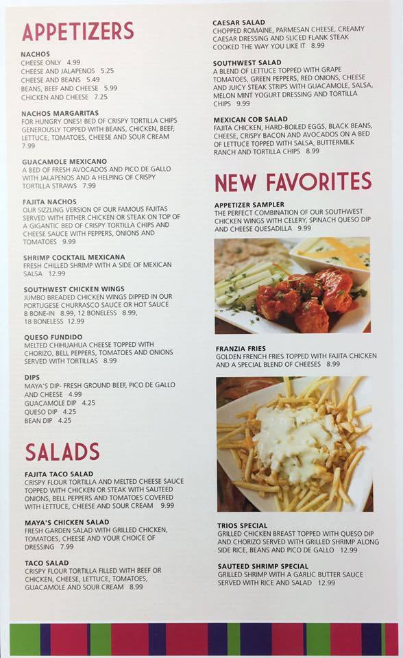 Las Margarita Menu Menu For Las Margarita O Fallon St Louis