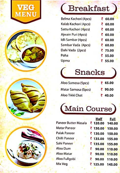 Menu at Newtown Snack's Corner, Kolkata