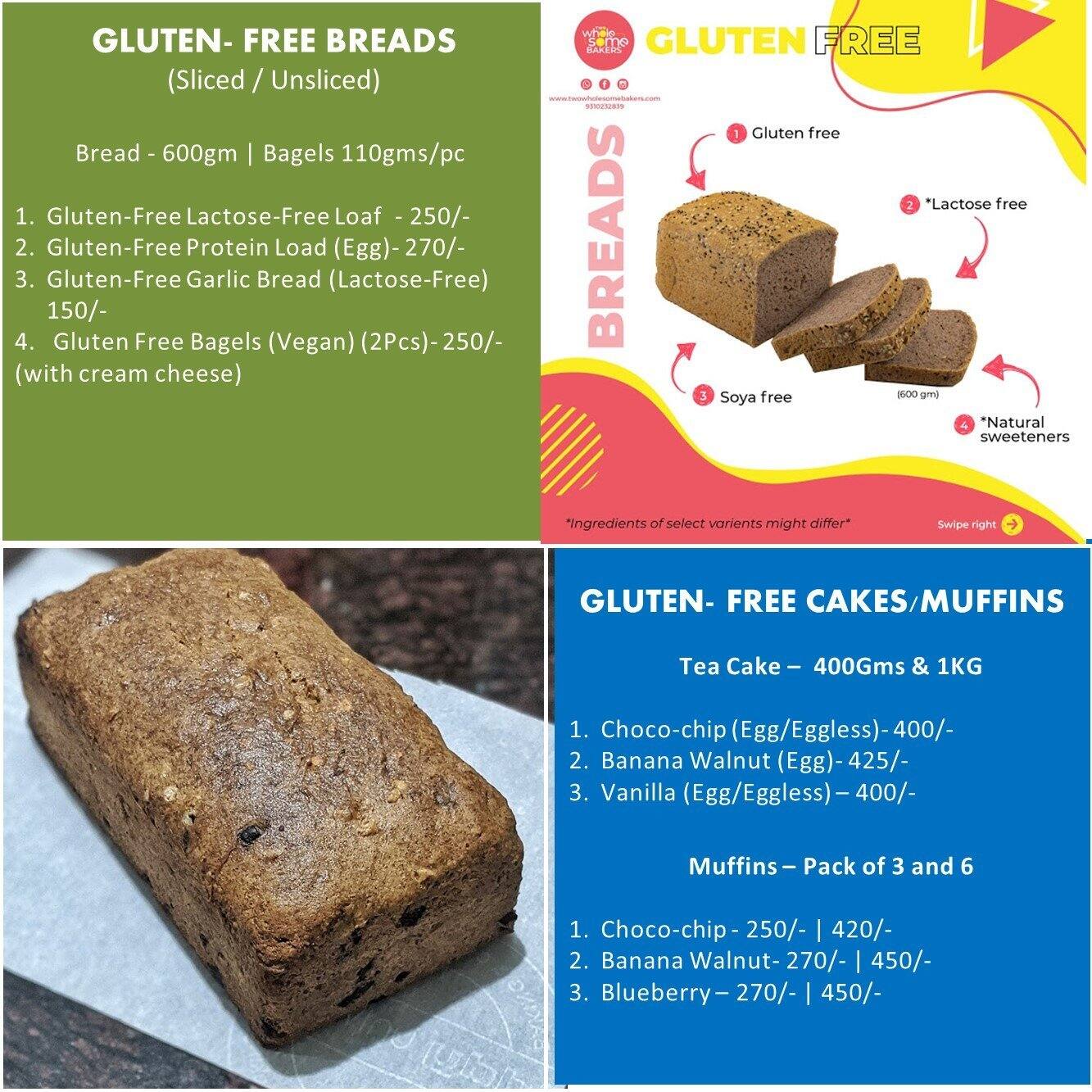 Two Wholesome Bakers Kitchen ( a unit of Wholesome Foods) menu