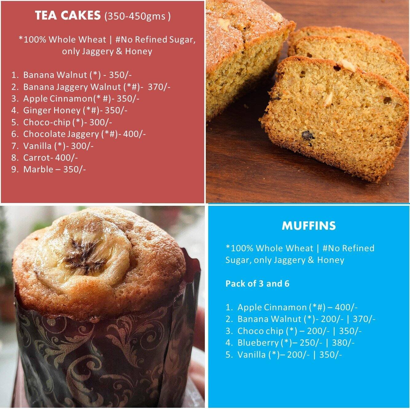 Two Wholesome Bakers Kitchen ( a unit of Wholesome Foods) menu