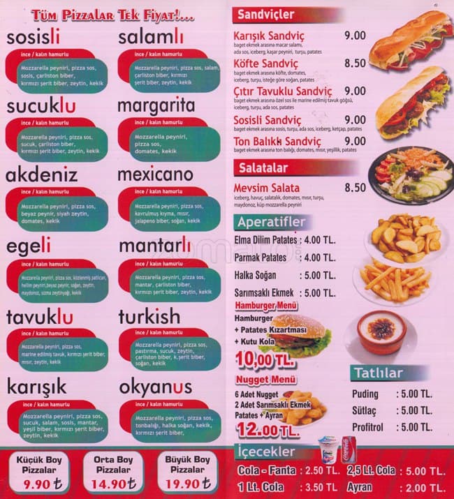 Pizza 360 Menü, Pizza 360, Dikmen, Ankara için Menü Zomato Türkiye