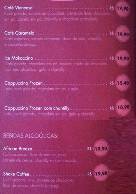 Café do Ponto cardápio