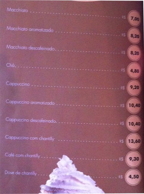 Café do Ponto cardápio