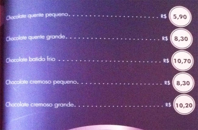 Café do Ponto cardápio