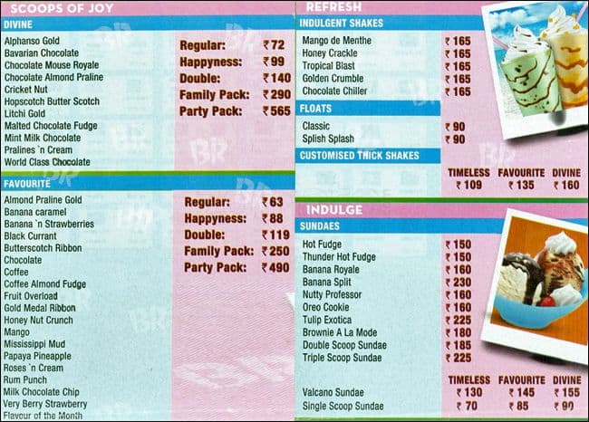 Baskin Robbins Menu Menu For Baskin Robbins Greater Kailash 2 Gk2 New Delhi Baskin Robbins Menu Menu For Baskin Robbins Greater Kailash 2 Gk2 New Delhi
