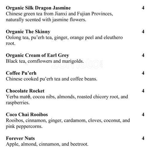 Citrus Restaurant & Lounge menu