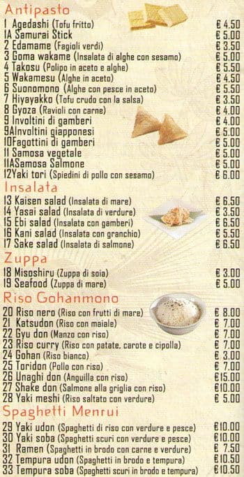 Menu di Sapporo 