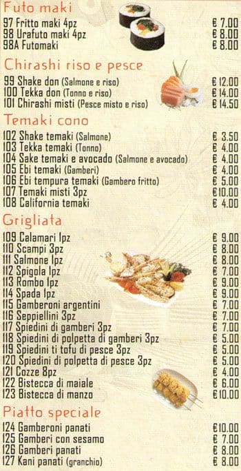 Menu di Sapporo 