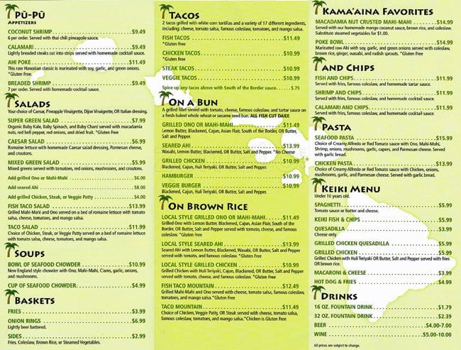 Coconut's Fish Cafe Menu, Menu for Coconut's Fish Cafe, West Plano ...