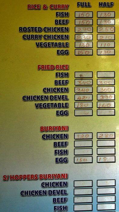 Carta de Food Land