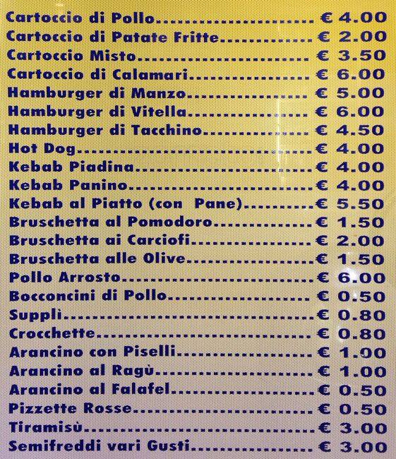 Menu di Mister Kebab 