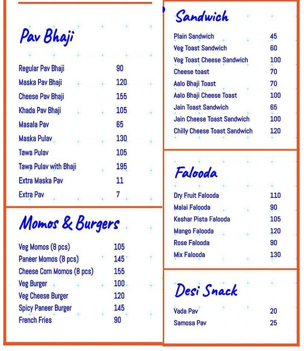 Menu of Foodeez Pav Bhaji & Snacks Corner, Ulwe, Navi Mumbai