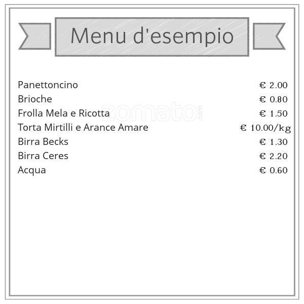 Menu di Panificio G. Cavallotti 