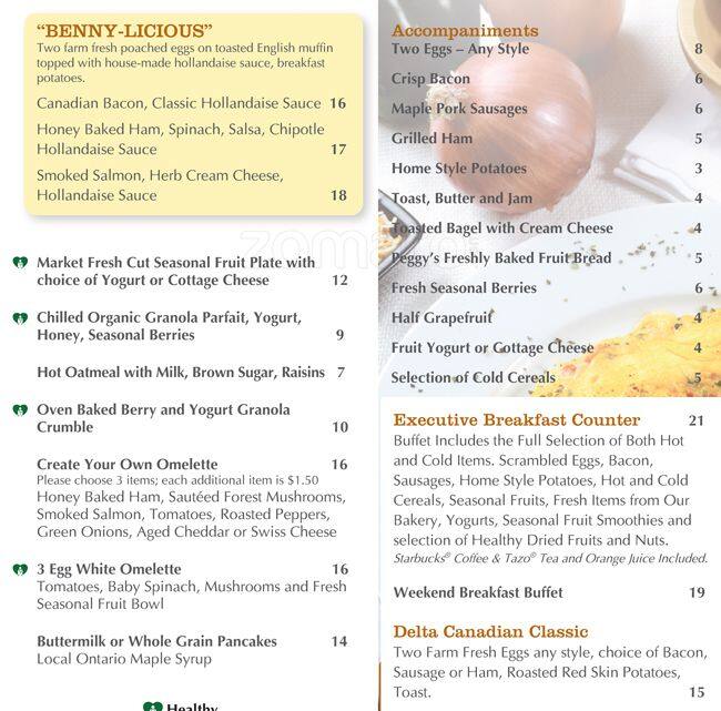 Quest Restaurant & Bar Hilton Mississauga/Meadowvale Menu