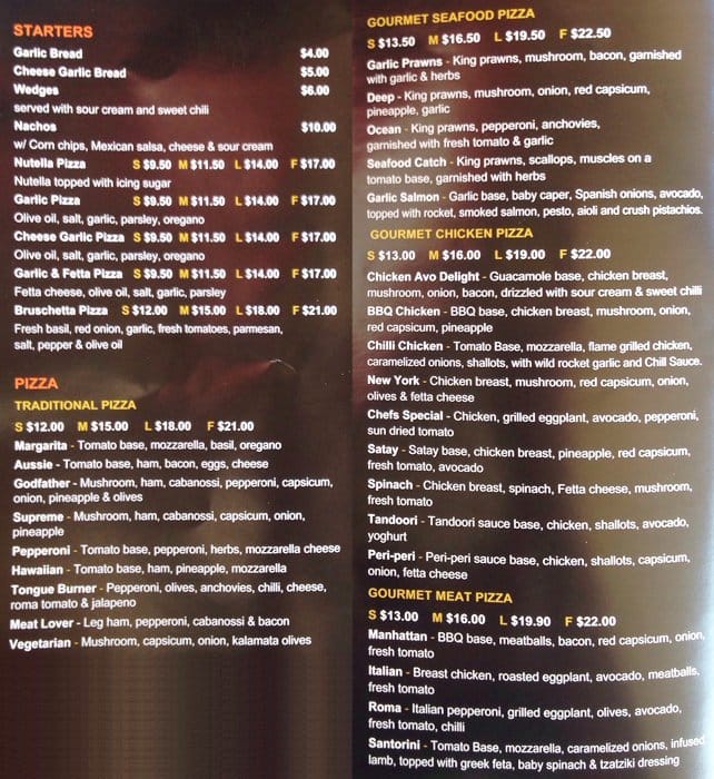 Nepean Bake house Menu, Menu for Nepean Bake house, Penrith, Sydney