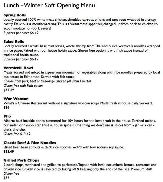 Grain of Rice Menu, Menu for Grain of Rice, Lewis Estates & The