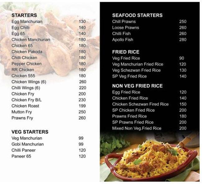 Menu at Best Kitchen, Vijayawada