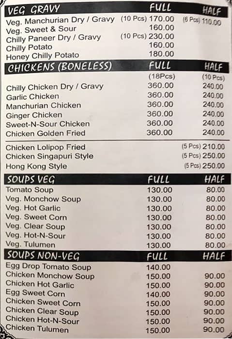 Chuck-Chuck Mail menu