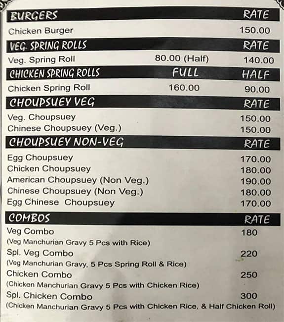 Chuck-Chuck Mail menu