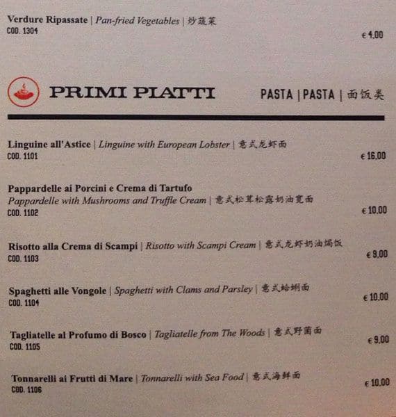 Menu di Easy 