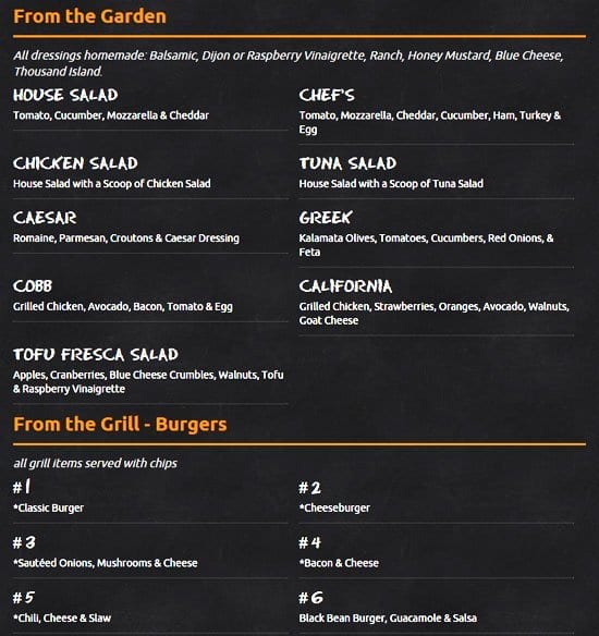 Menu at Famous Toastery restaurant, Davidson, 101 N Main St