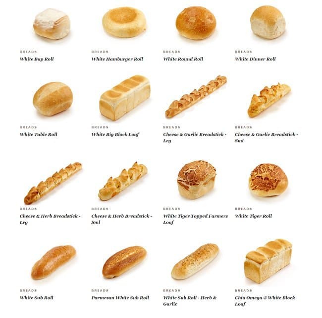 Menu at Bakers Delight, Noranda, 58/38 Benara Rd