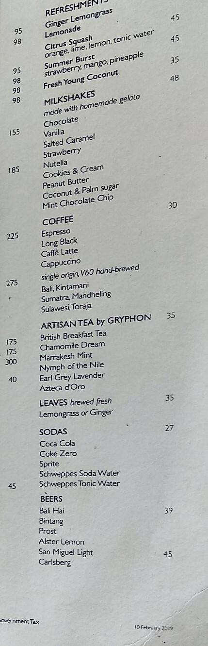 Carta de Lamak Restaurant & Bar