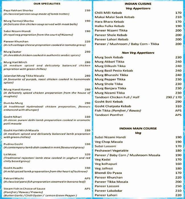 Sea Corner Menu, Menu for Sea Corner, Worli, Mumbai Zomato