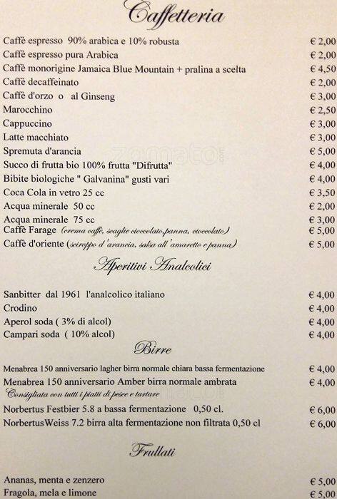 Menu di Farage 