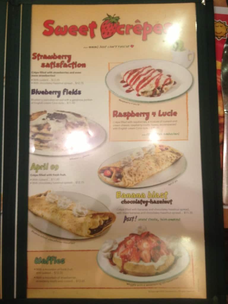 Menu at Cora Breakfast and Lunch restaurant, Edmonton, - 178 Street NW