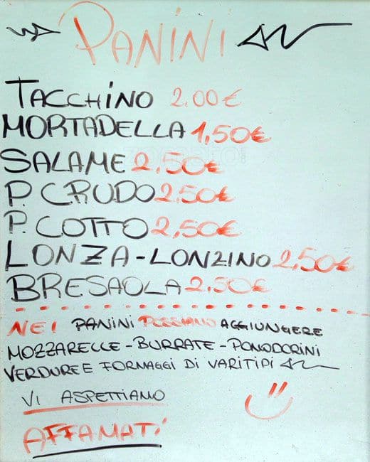 Menu di La Bottega del Gusto dal 1932 