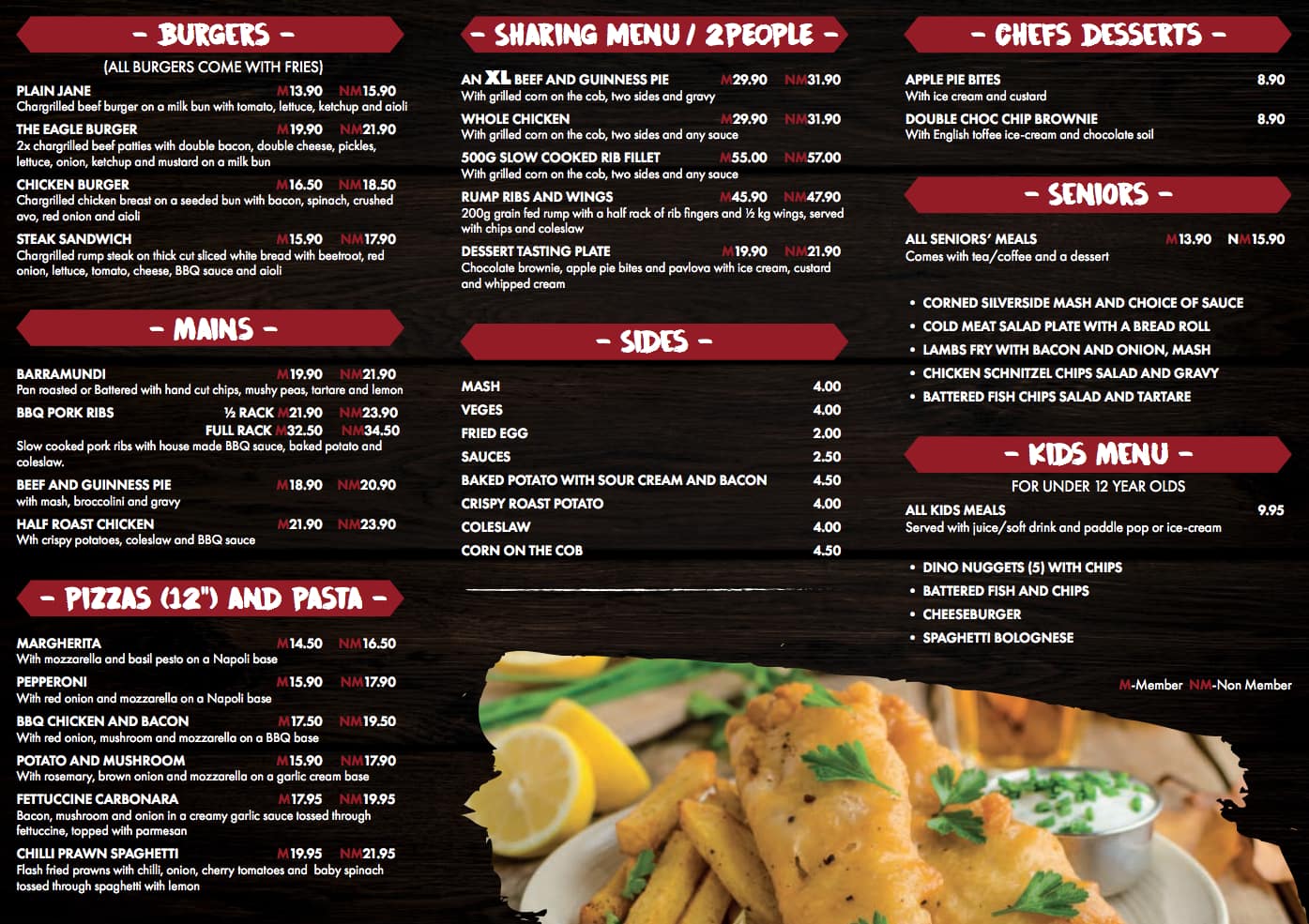 Menu At Longhorns Bar And Grill Eagleby 3686