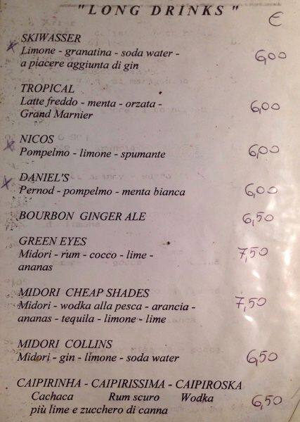 Menu di New Gibson 