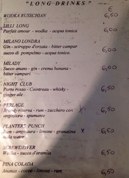 Menu di New Gibson 