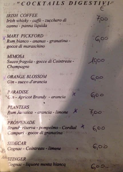 Menu di New Gibson 