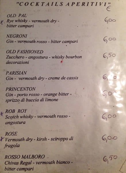 Menu di New Gibson 