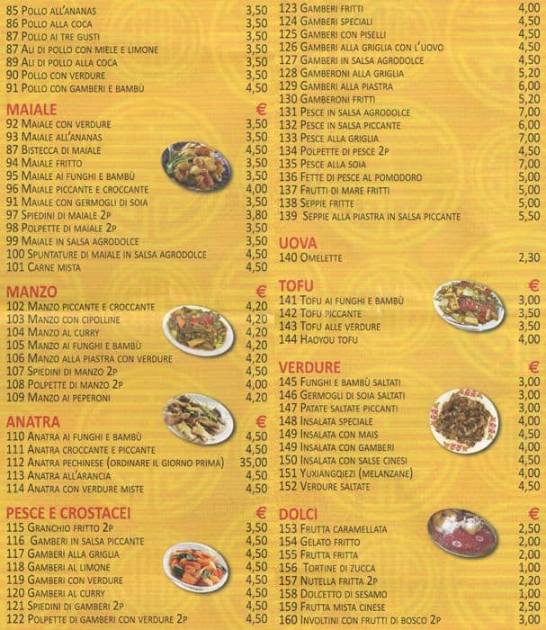 Menu di Pizza Più 