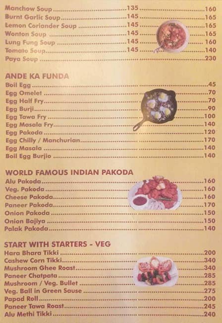 Menu of Royal Grand Resto And Bar, Mira Road, Mumbai