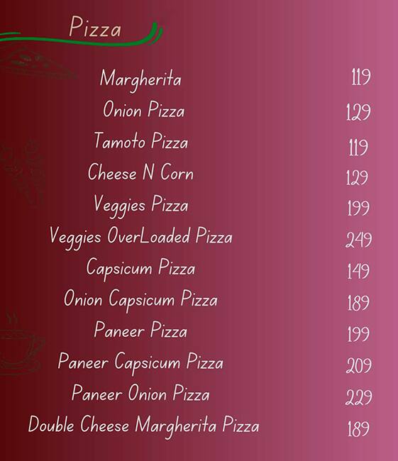 Triple 2 cafe menu