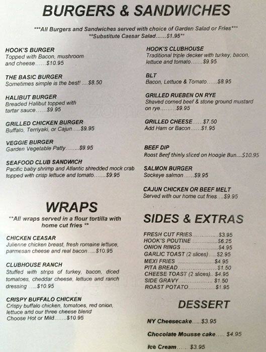 Menu at Hook & Ladder Neighbourhood Pub, Surrey