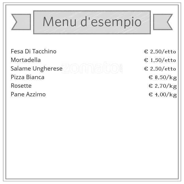 Menu di Forno Lucarelli 