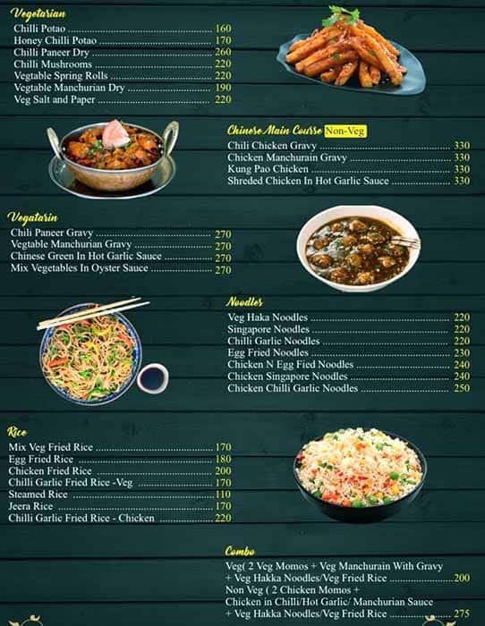 Menu of Chinese Flavour, Shahdara, Noida