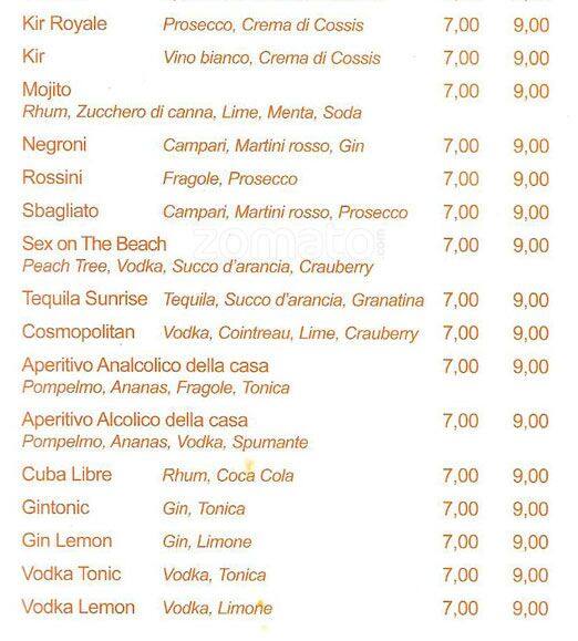 Menu di Twin's Cafè 