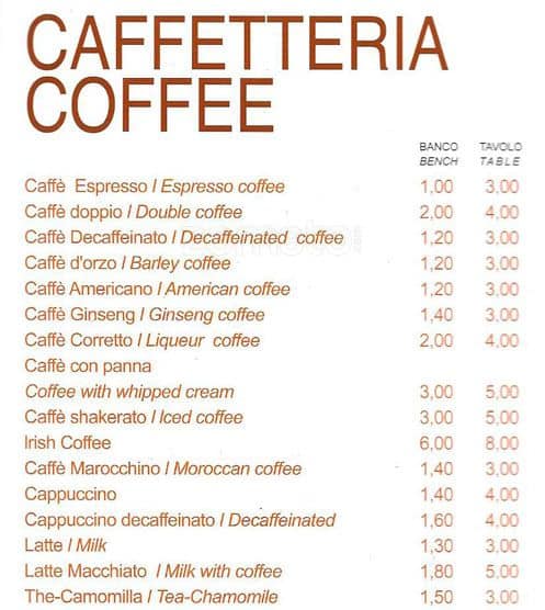 Menu di Twin's Cafè 