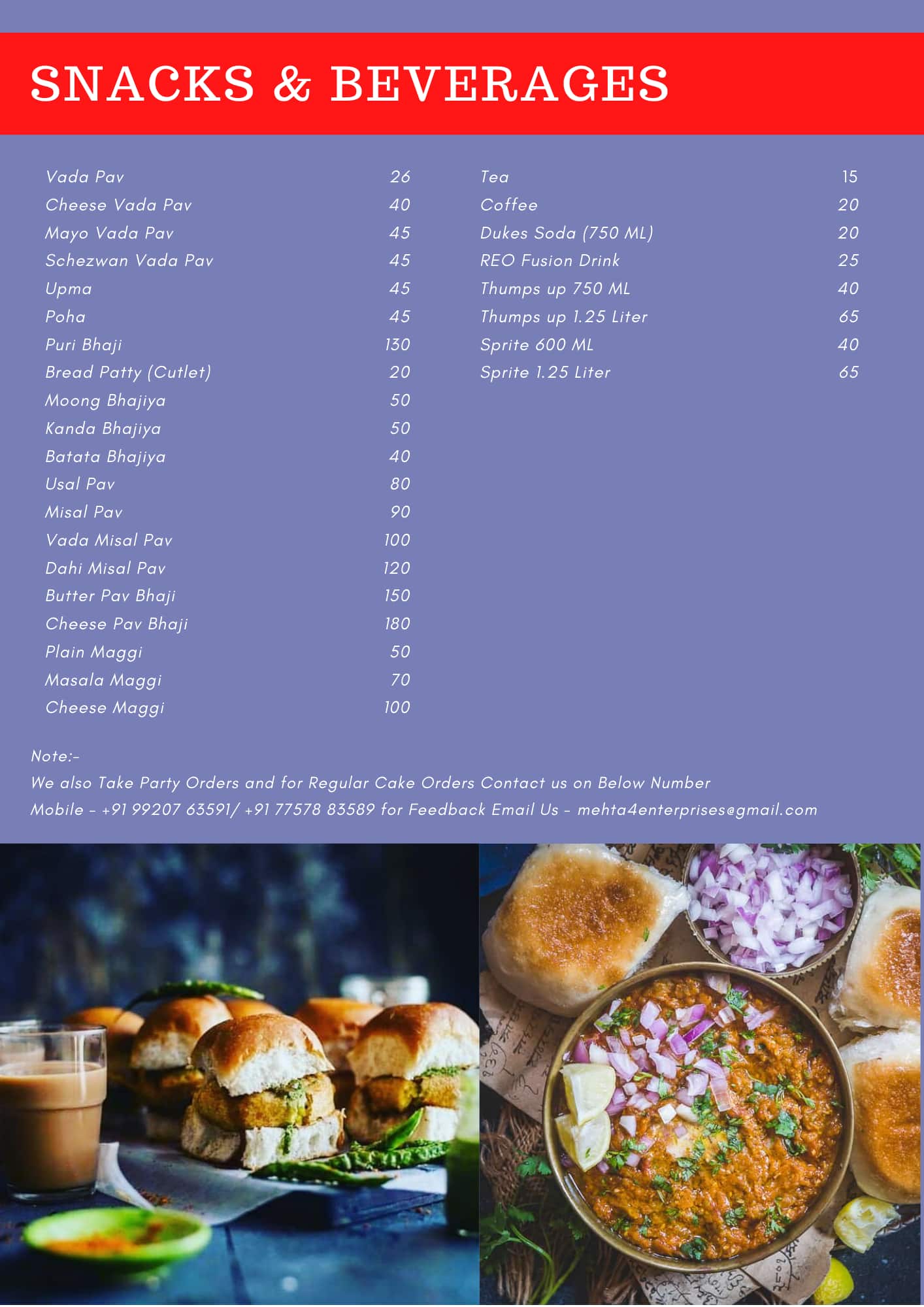 Havmor Havfunn menu