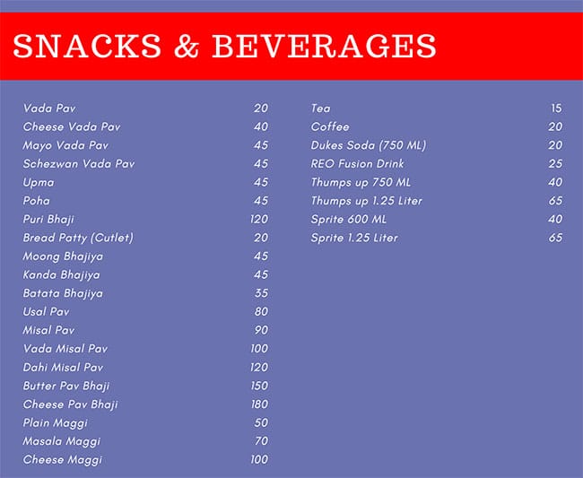 Havmor Havfunn menu